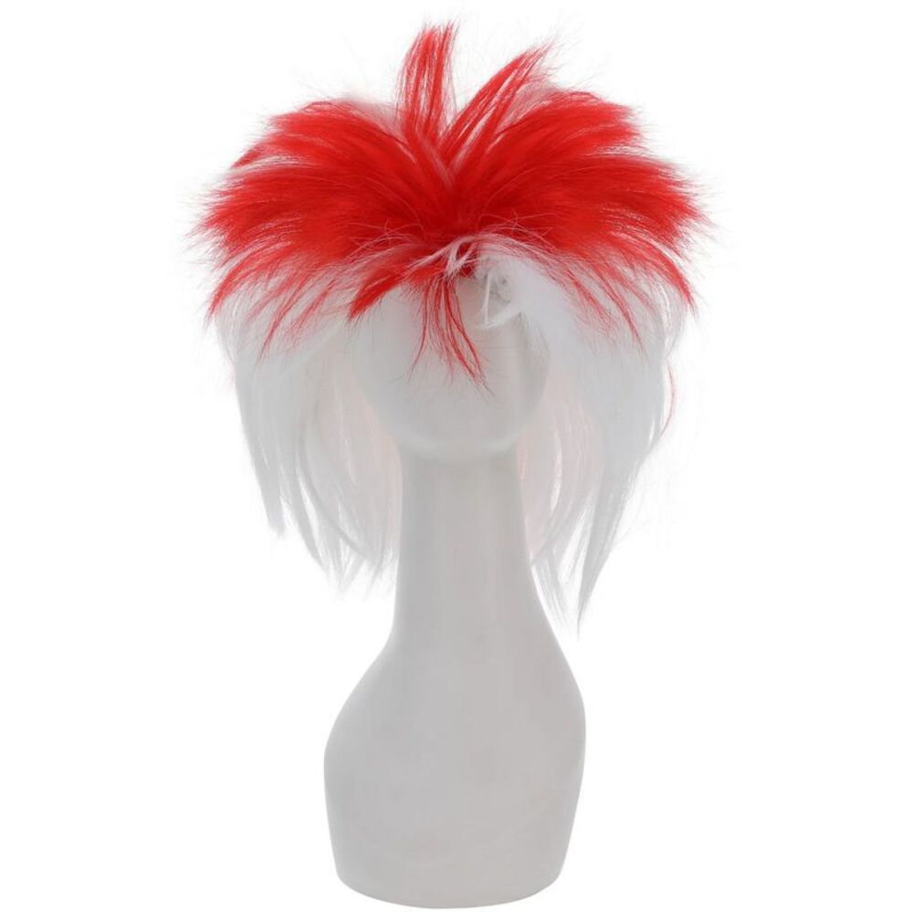 Smiffys Unisex Adult England Wig / Red/White
